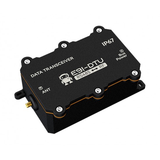 EBYTE E91-DTU(400SL37) Industrial LoRa RS485 Wireless DTU – 433MHz, 37dBm, IP67 Waterproof, 25KM Range, M12 Interface