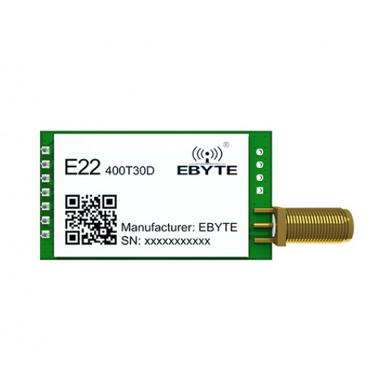 EBYTE E22-400T30D 433MHz SX1268  30dBm LoRa Wireless Transceiver Module - UART Interface - 8km Communication Range