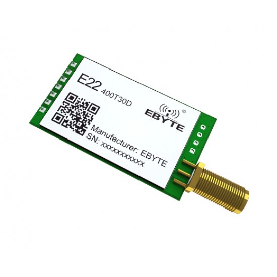 EBYTE E22-400T30D 433MHz SX1268  30dBm LoRa Wireless Transceiver Module - UART Interface - 8km Communication Range