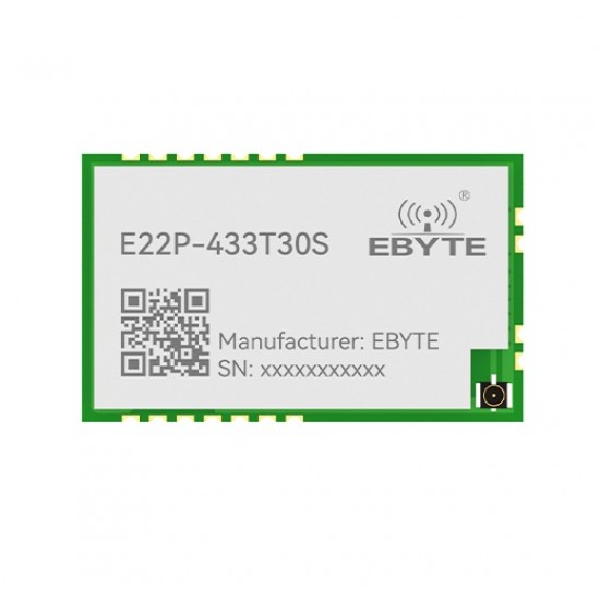 Ebyte E22P-433T30S 433MHz 30dBm LoRa Wireless Transceiver Module - 10KM Communication Range - IPEX-1 Antenna Interface