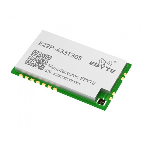 Ebyte E22P-433T30S 433MHz 30dBm LoRa Wireless Transceiver Module - 10KM Communication Range - IPEX-1 Antenna Interface