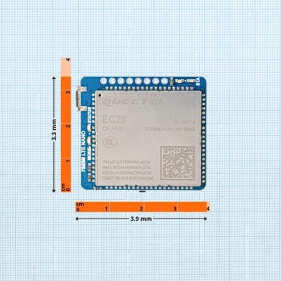 EC20 CAT-4 LTE 4G GNSS Ultra-compact Nano Modem EC20 CAT-4 LTE 4G GNSS Ultra-compact Nano Modem