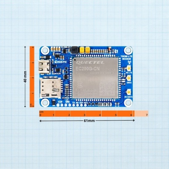 EC200G-CN LTE Cat 1 4G GNSS Mini Industrial Modem