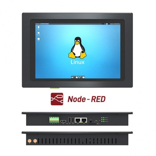 IOTROUTER EC300P-LAN 10.1inch Touchscreen Multi-Interface ARM Industrial Computer - Based on Rockchip RK3562J  - 2GB RAM + 16GB eMMC - Support Linux OS