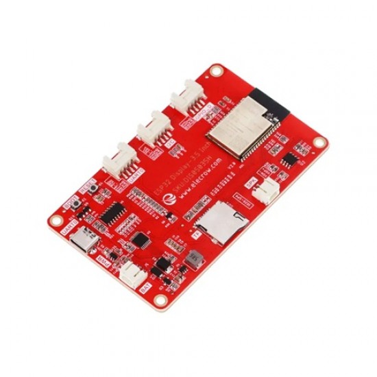 ELECROW CrowPanel 3.5inch HMI ESP32 Display 480x320 SPI TFT LCD Touch Screen Compatible with Arduino/LVGL/ PlatformIO/Micropython-Without Acrylic Case [MPN: DIS05035H-1]