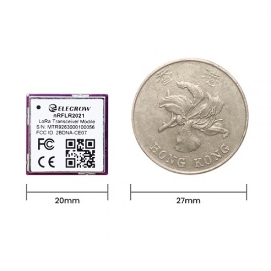 Elecrow nRFLR2021 868MHz Wireless Module with nRF52840 & LR2021 Multi-Band & Multi-Protocol (MPN:LMM16221D) Elecrow nRFLR2021 868MHz Wireless Module with nRF52840 & LR2021 Multi-Band & Multi-Protocol (MPN:LMM16221D)