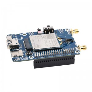 EM06-E LTE Cat-6 HAT for Raspberry Pi, Dual Antennas LTE-A, Multi Regions Multi Band, GNSS