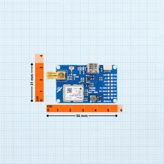 NEO-M9N GPS Breakout, Precision GNSS Positioning