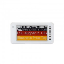 2.13inch Dot Matrix ESL Series E-Paper Display Module With Battery & ABS Case, 250x122 Pixels, Red/Yellow/Black/White Color