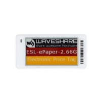 2.66inch Dot Matrix ESL Series E-Paper Display Module With Battery & ABS Case, 296x152 Pixels, Red/Yellow/Black/White Color