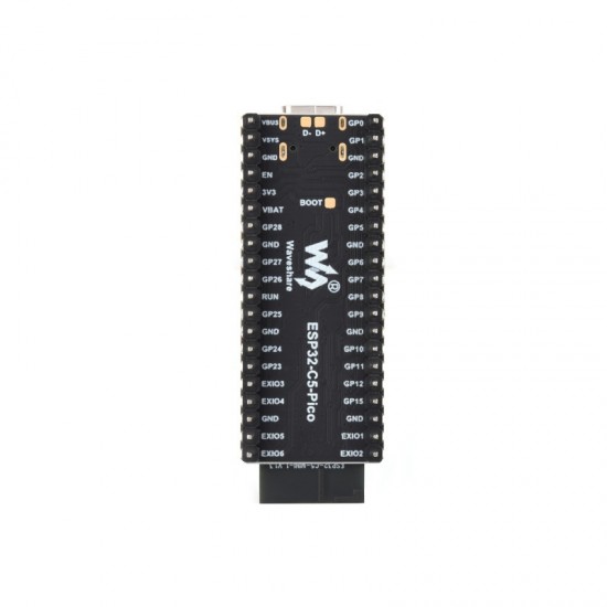 Waveshare ESP32-C5 dual-band Wi-Fi 6 development board, 240MHz single-core processor, Onboard ESP32-C5-MINI-1 Series Module - Onboard Antenna - Soldered Version Waveshare ESP32-C5 dual-band Wi-Fi 6 development board, 240MHz single-core processor, Onboard ESP32-C5-MINI-1 Series Module - Onboard Antenna - Soldered Version