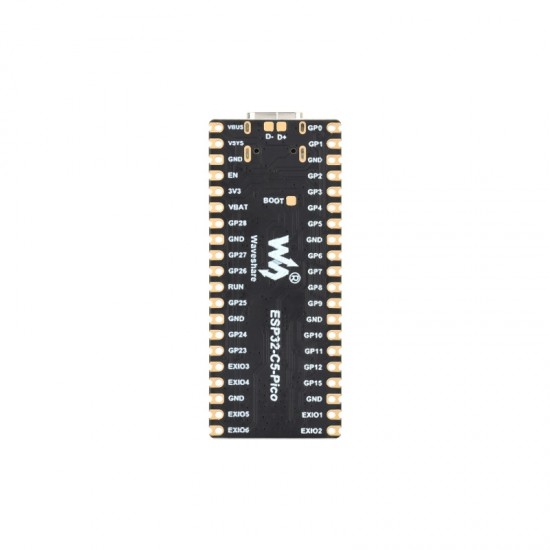 Waveshare ESP32-C5 dual-band Wi-Fi 6 development board, 240MHz single-core processor, Onboard ESP32-C5-MINI-1 Series Module - External FPC Antenna - Unsoldered Version