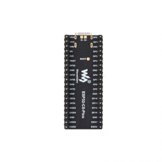 Waveshare ESP32-C5 dual-band Wi-Fi 6 development board, 240MHz single-core processor, Onboard ESP32-C5-MINI-1 Series Module - External FPC Antenna - Soldered Version Waveshare ESP32-C5 dual-band Wi-Fi 6 development board, 240MHz single-core processor, Onboard ESP32-C5-MINI-1 Series Module - External FPC Antenna - Soldered Version