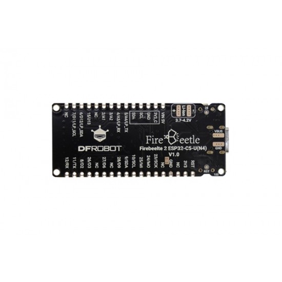 DF ROBOT FireBeetle 2 ESP32-C5-U (N4) IoT Development Board (Dual-Band Wi-Fi 6, External Antenna) (MPN:DFR1287) DF ROBOT FireBeetle 2 ESP32-C5-U (N4) IoT Development Board (Dual-Band Wi-Fi 6, External Antenna) (MPN:DFR1287)