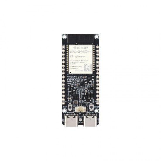 ESP32-C5 Dual-Band Wi-Fi 6 Development Board, 240MHz RISC-V Processor, 4MB PSRAM, ESP32-C5-WROOM-1 Series Module, Multi-Protocol RISC-V MCU