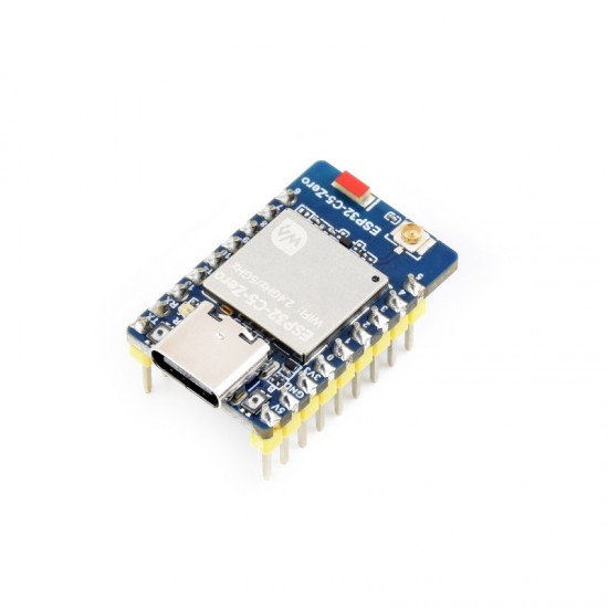 Waveshare ESP32-C5 Mini Development Board, Equipped With 32-bit RISC-V Processor, Integrated 2.4GHz/5GHz Dual-band Wi-Fi 6 And Bluetooth 5 (Solder Version) Waveshare ESP32-C5 Mini Development Board, Equipped With 32-bit RISC-V Processor, Integrated 2.4GHz/5GHz Dual-band Wi-Fi 6 And Bluetooth 5 (Solder Version)