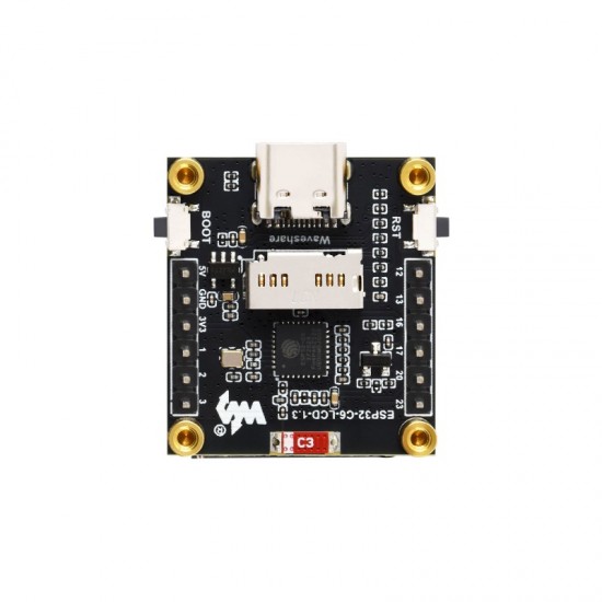 ESP32-C6 1.3inch LCD Display Development Board, 240 × 240 Pixels, 262K Color, Supports Wi-Fi 6 And BLE 5 - Solder Version