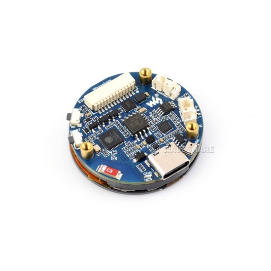 Waveshare ESP32-C6 1.32inch AMOLED Round Touch Display Development Board, 466×466 Pixels, QSPI Interface, Supports Wi-Fi 6 and Bluetooth 5