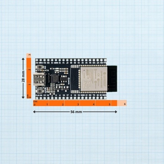 7Semi ESP32-DEVKIT-E-N16 Wifi BLE Development Board, 16MB Flash (MPN:DC-10130) 7Semi ESP32-DEVKIT-E-N16 Wifi BLE Development Board, 16MB Flash (MPN:DC-10130)