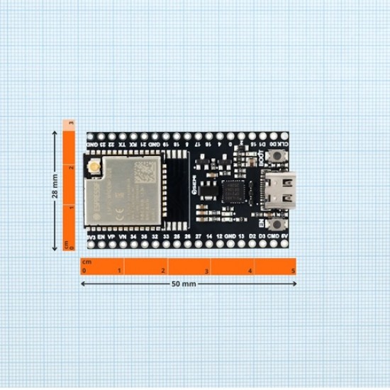 7Semi ESP32-DEVKIT-UE-N16 Wifi BLE Development Board, 16MB Flash (MPN:DC-10131)