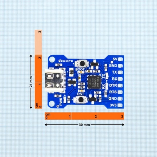 ESP32 / ESP8266 USB-C Programmer – USB to UART Converter ESP32 / ESP8266 USB-C Programmer – USB to UART Converter