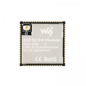 Waveshare ESP32-P4-Module Core Board, Based On ESP32-P4 And ESP32-C6 Dual-Chip Design, Supports 2.4GHz Wi-Fi And Bluetooth 5.3, 32MB Flash, Onboard IPEX connector