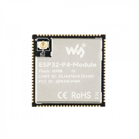 Waveshare ESP32-P4-Module Core Board, Based On ESP32-P4 And ESP32-C6 Dual-Chip Design, Supports 2.4GHz Wi-Fi And Bluetooth 5.3, 16MB Flash, Onboard IPEX connector