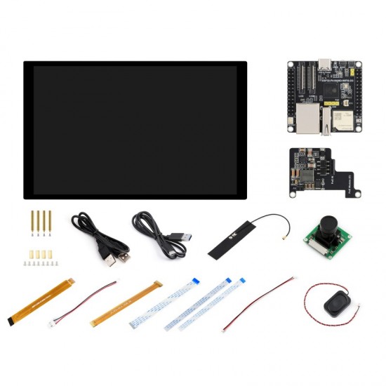 Waveshare ESP32-P4-NANO-WIFI6-DB-KIT-D Development Board, RISC-V Dual-Core 400MHz + Single-Core 40MHz, Dual-Band Wi-Fi 6 and BLE 5 with 10.1inch Capacitive Touch DSI LCD, Camera, PoE Module & Accesories Waveshare ESP32-P4-NANO-WIFI6-DB-KIT-D Development Board, RISC-V Dual-Core 400MHz + Single-Core 40MHz, Dual-Band Wi-Fi 6 and BLE 5 with 10.1inch Capacitive Touch DSI LCD, Camera, PoE Module & Accesories