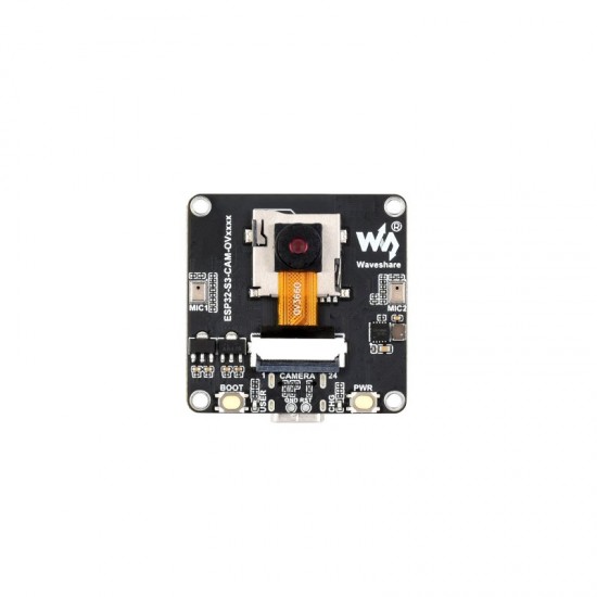 ESP32-S3 AIoT Camera Development Board, Integrated Audio Input And Output Module, Supports Connecting External Display, Image Capture & Recognition And AI Speech Interaction Support (With OV5640 Camera) ESP32-S3 AIoT Camera Development Board, Integrated Audio Input And Output Module, Supports Connecting External Display, Image Capture & Recognition And AI Speech Interaction Support (With OV5640 Camera)