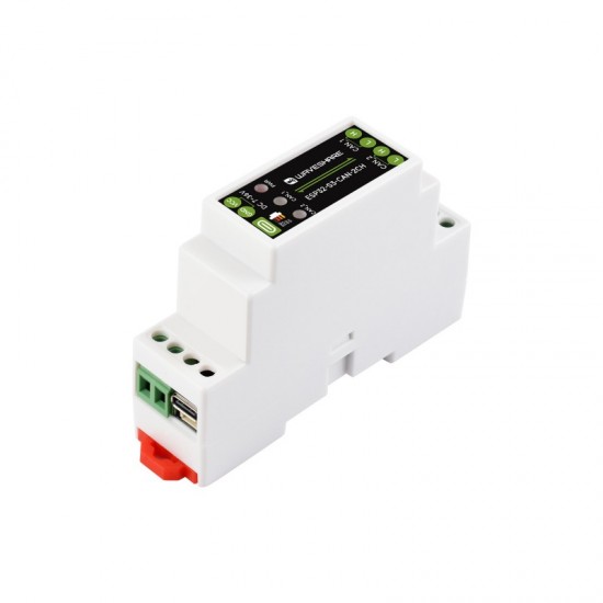 Waveshare Industrial ESP32-S3 Control Board With 2-Ch CAN Communication Interfaces, Supports Wi-Fi / Bluetooth, Built-in Power Isolation And Digital Isolation Protection Circuits [Onboard Antenna]