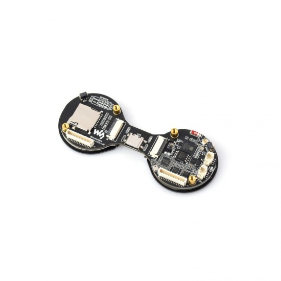 ESP32-S3 1.28inch Double Eye Round Touch LCD AIoT Development Board, Onboard Dual 1.28inch IPS Displays, 240 × 240 Resolution, Dual-core 240MHz Processor, Supports Wi-Fi / Bluetooth 5