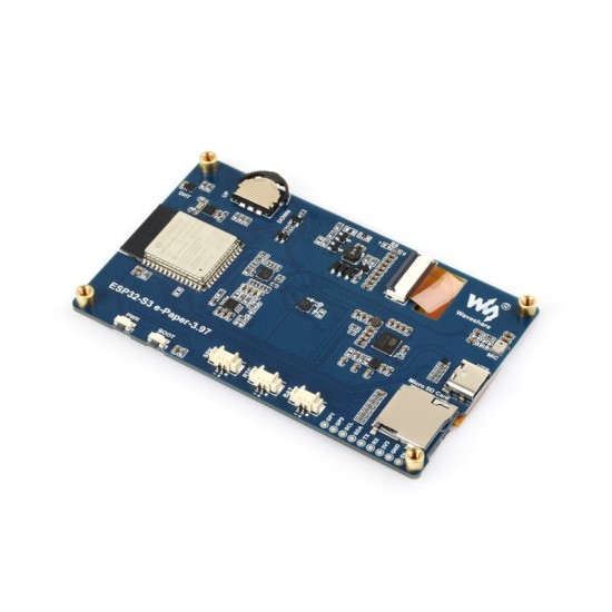 Waveshare ESP32-S3 3.97inch e-Paper Development Board, 800 × 480 Resolution, Supports Wi-Fi / BLE 5, And AI Voice Interaction, Onboard Microphone [Battery Not Included]