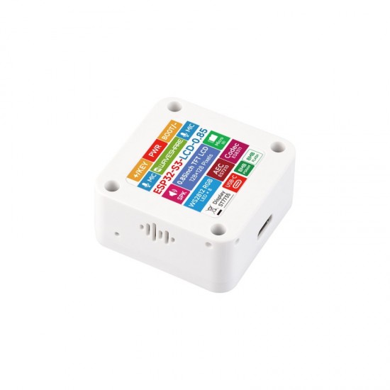 Waveshare ESP32-S3 0.85inch LCD Display Development Board, 128 × 128 Resolution, Onboard Dual Microphones Array And Surround RGB LEDs, Supports 2.4GHz Wi-Fi And BLE [Battery Not Included]