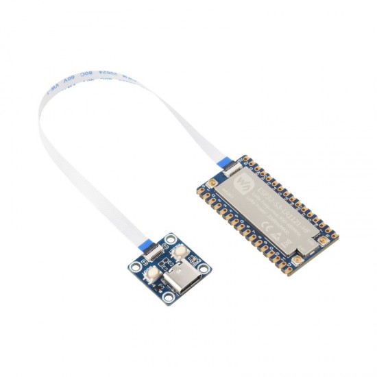 Waveshare ESP32-S3 LoRa HF Development Board Kit, 850 ~ 930MHz Frequency, Integrates LR1121 Third-generation RF Chip, Supports 2.4GHz LoRa Wireless Communication, With USB Type-C Adapter Board + FFC Cable 