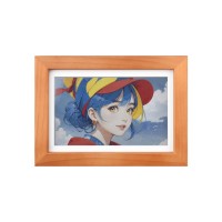 Waveshare ESP32-S3-PhotoPainter 7.3inch E6 Full Color E-paper Display With Solid Wood Photo Frame, Ultra-long Standby, 800 × 480 Resolution, Battery Optional [Battery Not Included]