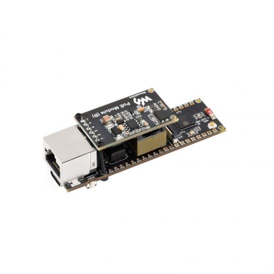 ESP32-S3 Ethernet Development Board, 10/100Mbps RJ45 Ethernet port, Wi-Fi & Bluetooth Support, 240MHz Dual Core Processor With PoE Module