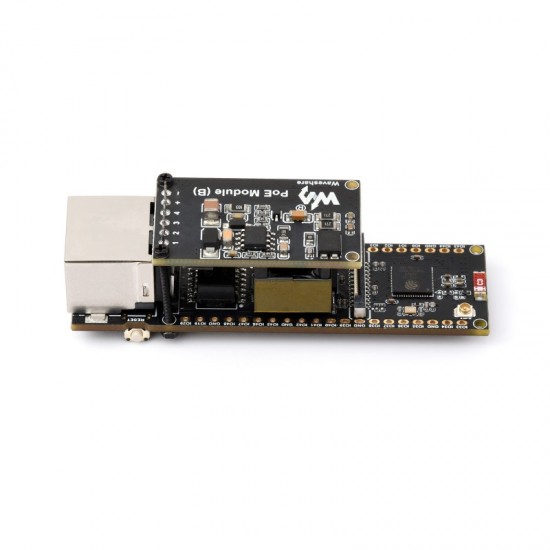 ESP32-S3 Ethernet Development Board, 10/100Mbps RJ45 Ethernet port, Wi-Fi & Bluetooth Support, 240MHz Dual Core Processor With PoE Module