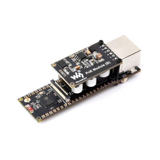 ESP32-S3 Ethernet Development Board, 10/100Mbps RJ45 Ethernet port, Wi-Fi & Bluetooth Support, 240MHz Dual Core Processor With PoE Module