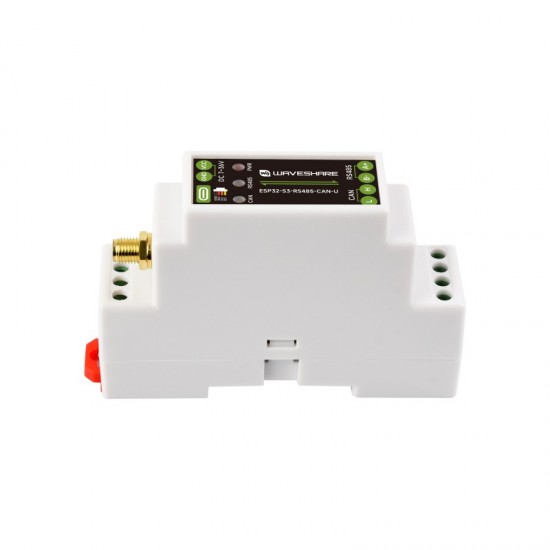 Waveshare Industrial ESP32-S3 Control Board With RS485 And CAN Communication Interfaces, Supports Wi-Fi / Bluetooth, Built-in Multiple Protection Circuits With External Antenna