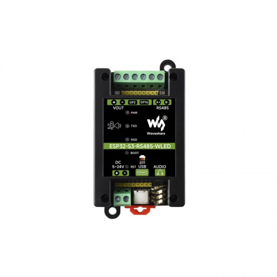 Waveshare ESP32-S3 RS485 Development Board, LX7 240MHz Dual-Core Processor, WLED Strip Control, Supports Wi-Fi / Bluetooth 5, Onboard RS485 Interface And Audio Input & Output