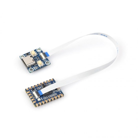 ESP32-S3 Tiny Development Board Kit, Based on ESP32-S3-PICO-1-N8R8 Dual-Core Processor, 240MHz Running Frequency, 8MB Flash & 8MB PSRAM, With Adapter Board & FPC Cable ESP32-S3 Tiny Development Board Kit, Based on ESP32-S3-PICO-1-N8R8 Dual-Core Processor, 240MHz Running Frequency, 8MB Flash & 8MB PSRAM, With Adapter Board & FPC Cable