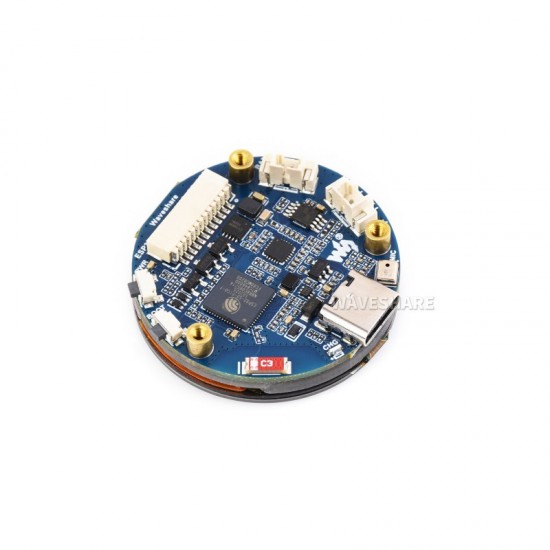Waveshare ESP32-S3 1.32inch AMOLED Round Touch Display Development Board, 466×466 Pixels, QSPI Interface, Supports Wi-Fi and Bluetooth 5 Waveshare ESP32-S3 1.32inch AMOLED Round Touch Display Development Board, 466×466 Pixels, QSPI Interface, Supports Wi-Fi and Bluetooth 5