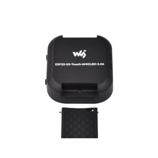 ESP32-S3 2.06inch AMOLED Touch Watch Development Board, 32-bit LX7 Dual-core Processor, 410×502 Pixels, QSPI Interface, Onboard Dual Digital Microphones Array, With Lithium Battery ESP32-S3 2.06inch AMOLED Touch Watch Development Board, 32-bit LX7 Dual-core Processor, 410×502 Pixels, QSPI Interface, Onboard Dual Digital Microphones Array, With Lithium Battery