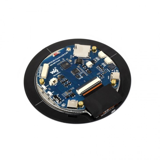 ESP32-S3 2.8inch Capacitive Touch Round Display Development Board, 480×480, 32-bit LX7 Dual-core Processor, Supports WiFi & Bluetooth