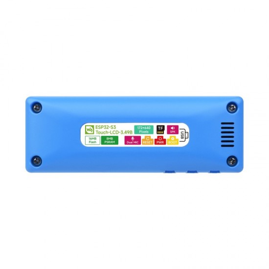 ESP32-S3 High-Performance Development Board With 3.49inch IPS Capacitive Touch Display, 172 × 640 Resolution, Integrated With ESP32-S3R8 Dual-core Processor - Case B Type with 3.7V Lithium Polymer Battery ESP32-S3 High-Performance Development Board With 3.49inch IPS Capacitive Touch Display, 172 × 640 Resolution, Integrated With ESP32-S3R8 Dual-core Processor - Case B Type with 3.7V Lithium Polymer Battery