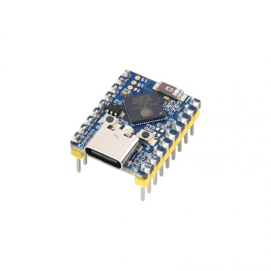 ESP32-S3 Mini Development Board, Based on ESP32-S3 Dual-Core Processor, 240MHz Running Frequency, 8MB Flash & 8MB SRAM, 2.4GHz Wi-Fi & Bluetooth 5 - Soldered