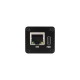 Waveshare Gigabit Auto-negotiation SFP Fiber-to-Ethernet Converter, RTL8213B Controller Chip, Supports 1.25Gbps Optical Transceiver, Onboard Status Indicators With PoE module