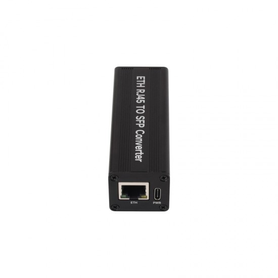 Waveshare Gigabit Auto-negotiation SFP Fiber-to-Ethernet Converter, RTL8213B Controller Chip, Supports 1.25Gbps Optical Transceiver, Onboard Status Indicators With PoE module