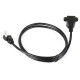 RJ45 Male to Female Screw Panel Mount Ethernet LAN Network Extension Cable - 1.5 Meter Cable Length RJ45 Male to Female Screw Panel Mount Ethernet LAN Network Extension Cable - 1.5 Meter Cable Length