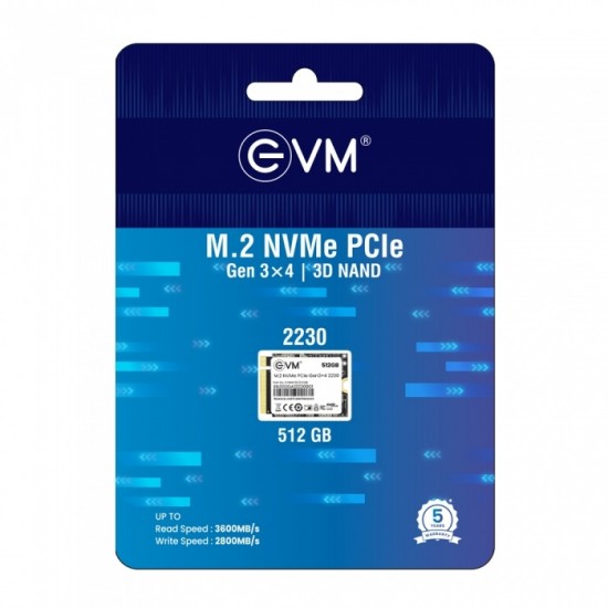 EVM 512GB M.2 NVMe PCIe Gen3x4 2230 SSD EVM 512GB M.2 NVMe PCIe Gen3x4 2230 SSD